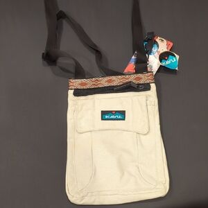 Kavu Cream Messenger Bag with Adjustable Strap